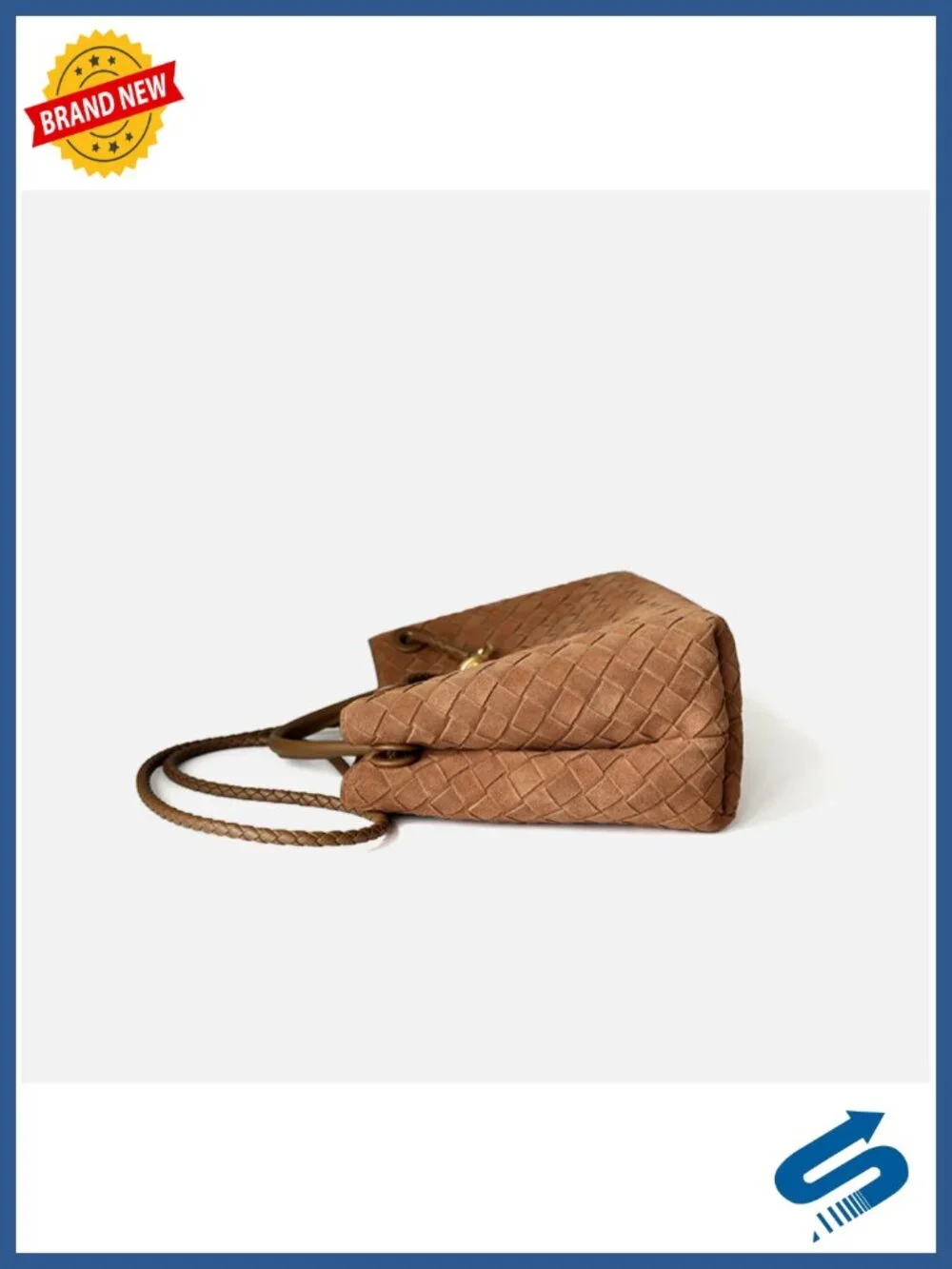 PU Leather Woven Hobo Shoulder Bag Crossbody Tote